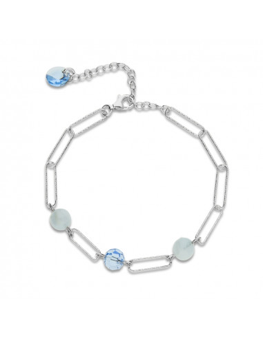 Trilliant Aquamarine Bracelet