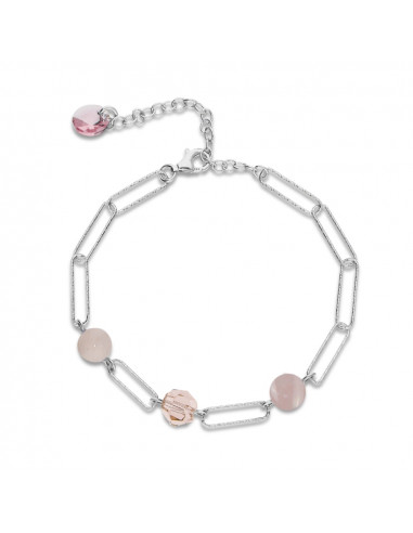 Trilliant Rose Quartz Bracelet