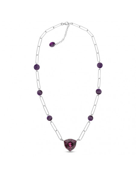 Trilliant Amethyst Necklace