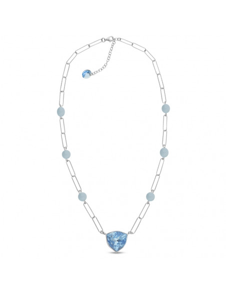 Trilliant Aquamarine Necklace