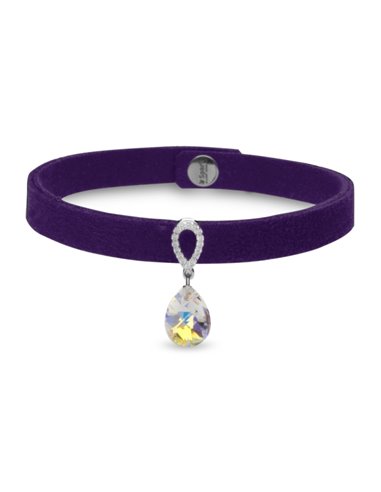 Bracelet Pear Drop Violet