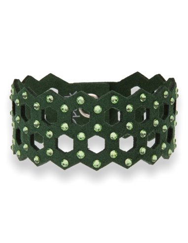 Hexagon Bracelet Small Green