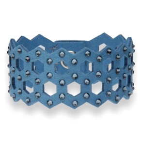 Bracelet Hexagon Small Blue