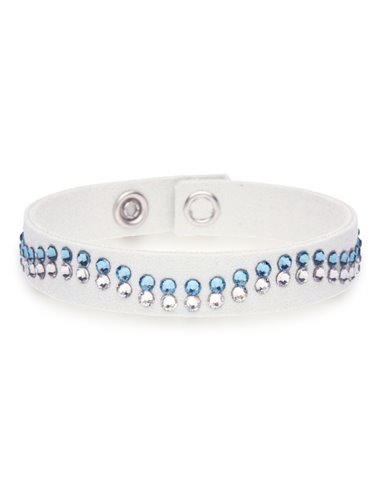 Wave Bracelet White Aquamarine