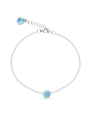 Bracelet Paveball Aquamarine