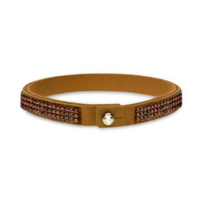 Bransoletka Tennis Triple Brown Smoked