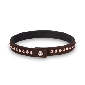 Tennis Solo Bracelet Dark Brown Rose
