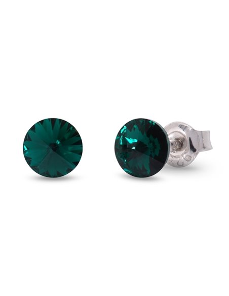 Small Candy Studs Emerald
