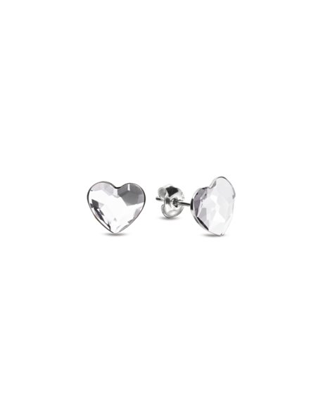 Heart Studs Crystal