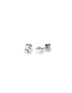 Boucles d'Oreilles Small Cube Studs Crystal