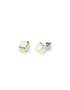 Boucles d'Oreilles Medium Cube Studs Aurore Boreale