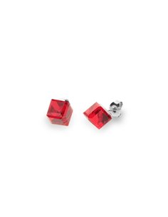 Boucles d'Oreilles Medium Cube Studs Light Siam