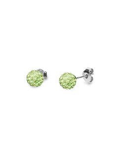 Paveball Studs Peridot