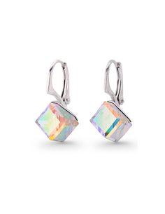 Boucles d'Oreilles Cube Aurore Boreale
