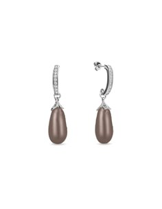 Boucles d'Oreilles Charm Bronze Pearl