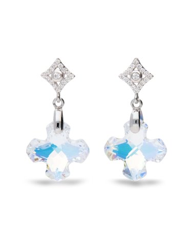 Boucles d'Oreilles Greek Cross Aurore Boreale