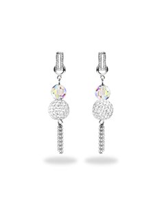 Boucles d'Oreilles Pave Tassel Aurore Boreale
