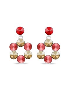 Boucles d'Oreilles Uva Medium Studs Padparadscha