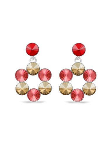 Boucles d'Oreilles Uva Medium Studs Padparadscha