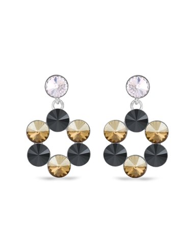 Boucles d'Oreilles Uva Medium Studs Jet
