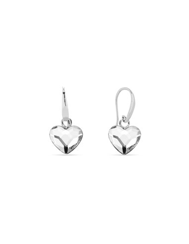 Boucles d'Oreilles Heart Crystal
