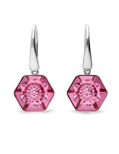 Boucles d'Oreilles Honeycomb Hook Rose