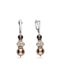 Boucles d'Oreilles Pearl Bronze Pearl
