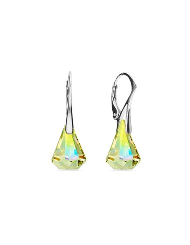 Boucles d'Oreilles Raindrop Luminous Green