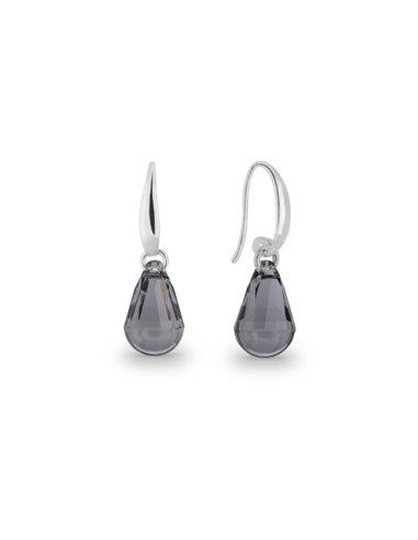 Droplet Earrings Black Diamond