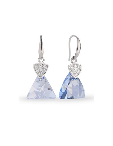 Triangolo Earrings Blue Shade