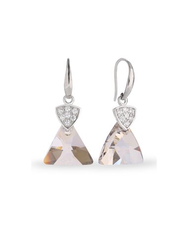 Triangolo Earrings Silver Shade
