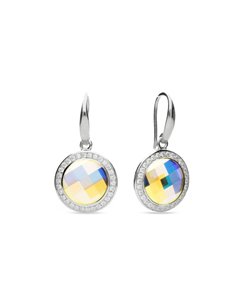 Boucles d'Oreilles Chessboard Circle Aurore Boreale