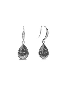 Classy Pear Earrings Black Patina