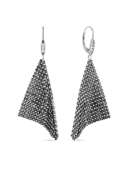 Boucles d'Oreilles Elegance Silver Night