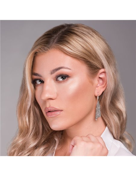 Boucles d'Oreilles Elegance Silver Night