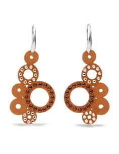Bubbles Earrings Brown