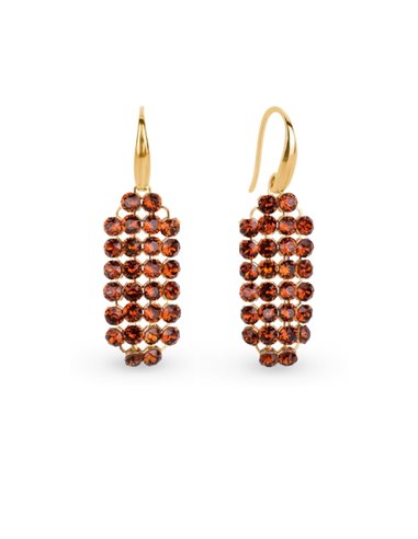 Boucles d'Oreilles Stylish Smoked Topaz