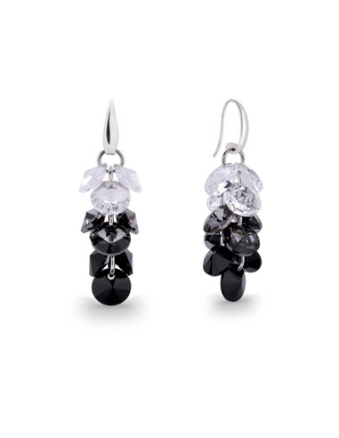 Boucles d'Oreilles Dives Silver Night