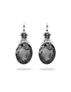 Boucles d'Oreilles Kaputt Oval Dives Silver Night