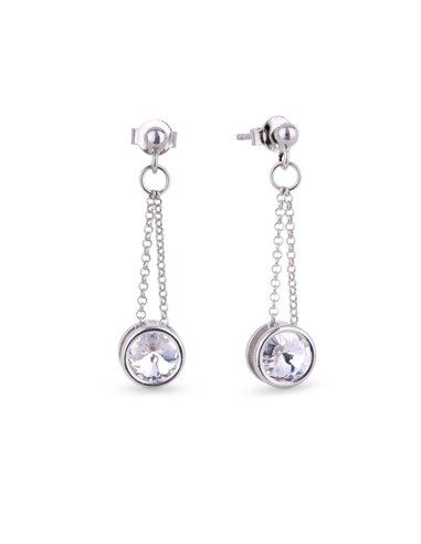 Tiny Bonbon Earrings Crystal