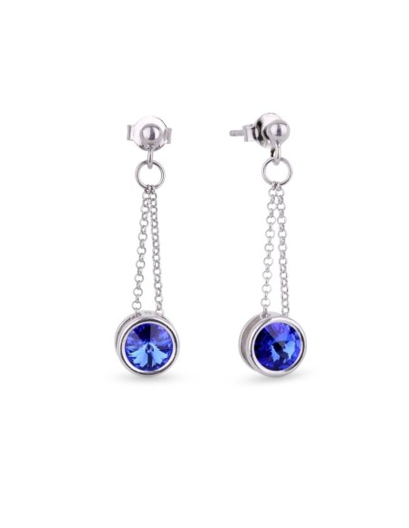 Tiny Bonbon Earrings Sapphire