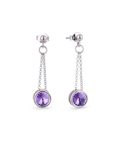 Tiny Bonbon Earrings Violet