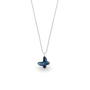 Collier Butterfly Denim Blue