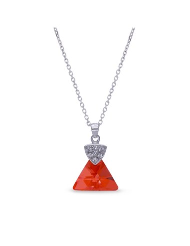 Triangolo Necklace Red Magma