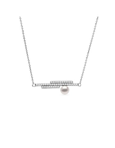 Entice Necklace White Pearl