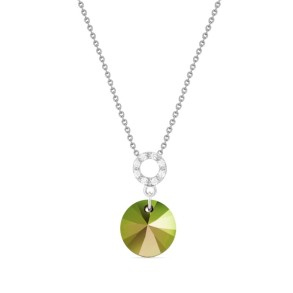 Xilion Disc Necklace Iridescent Green