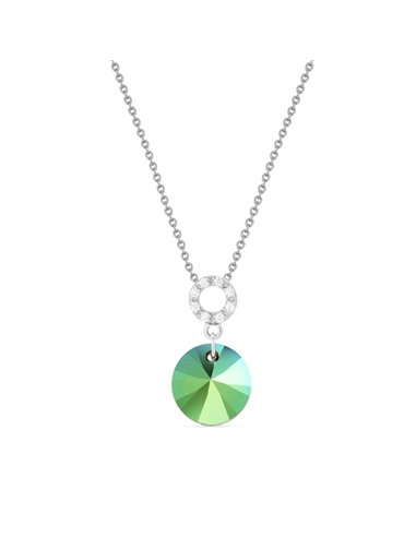 Xilion Disc Necklace Scarabaeus Green