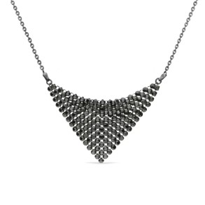 Chic Necklace Jet Hematite