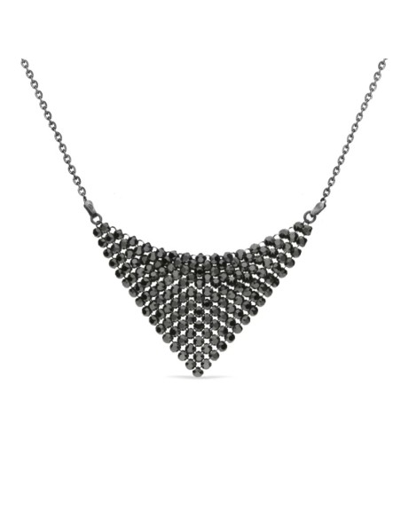 Chic Necklace Jet Hematite