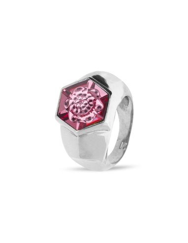 Honeycomb Ring Rose